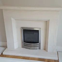 a fire place 13