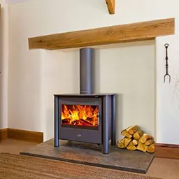 a fire place 12