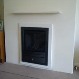 a fire place 10