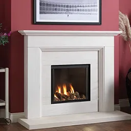 a fire place 