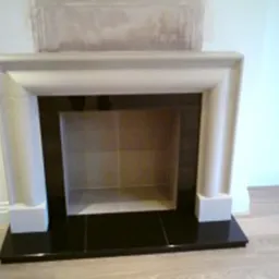 a fire place 22