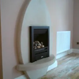 a fire place 18