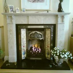a fire place 15