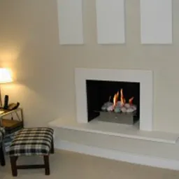 a fire place 17
